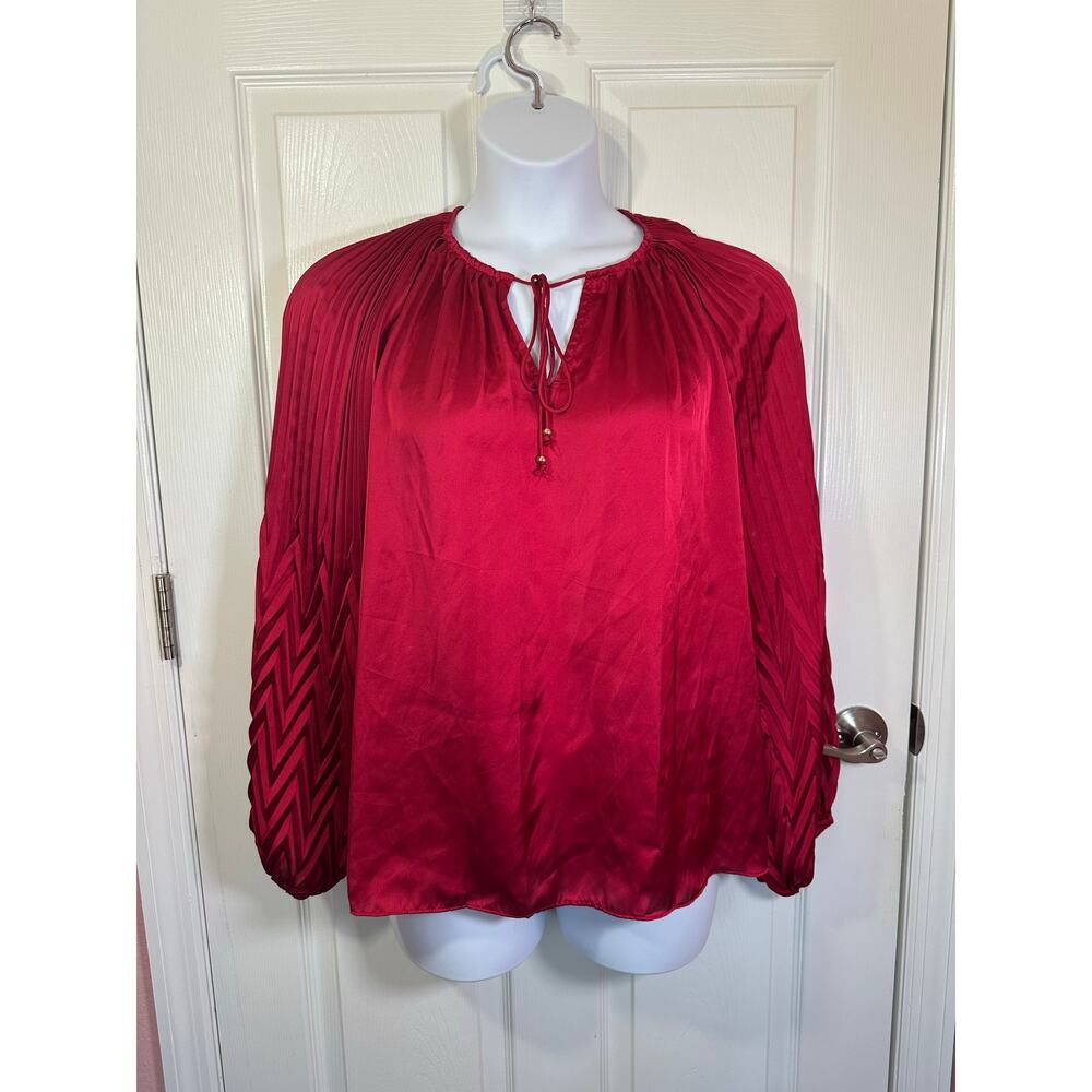 Philosophy deep red XL blouse